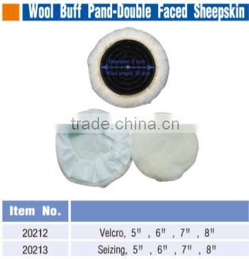 Wool buff pad