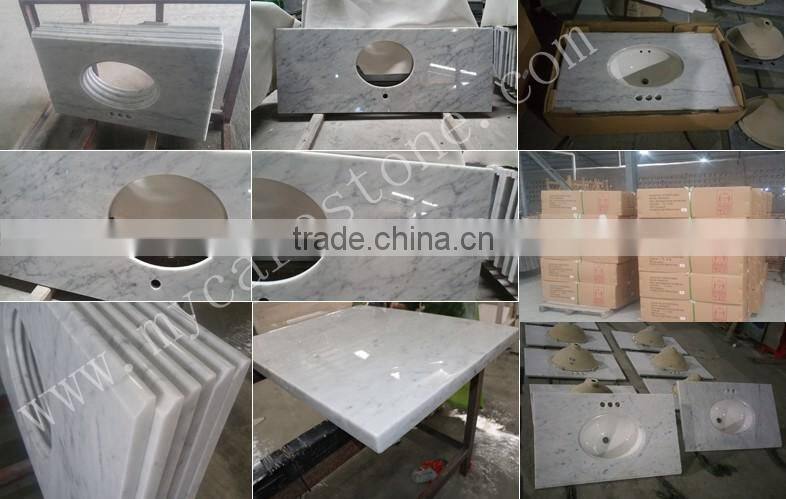 Bathroom Marble vanity top ceramic sink with vanity top