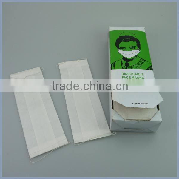 Disposable paper face mask