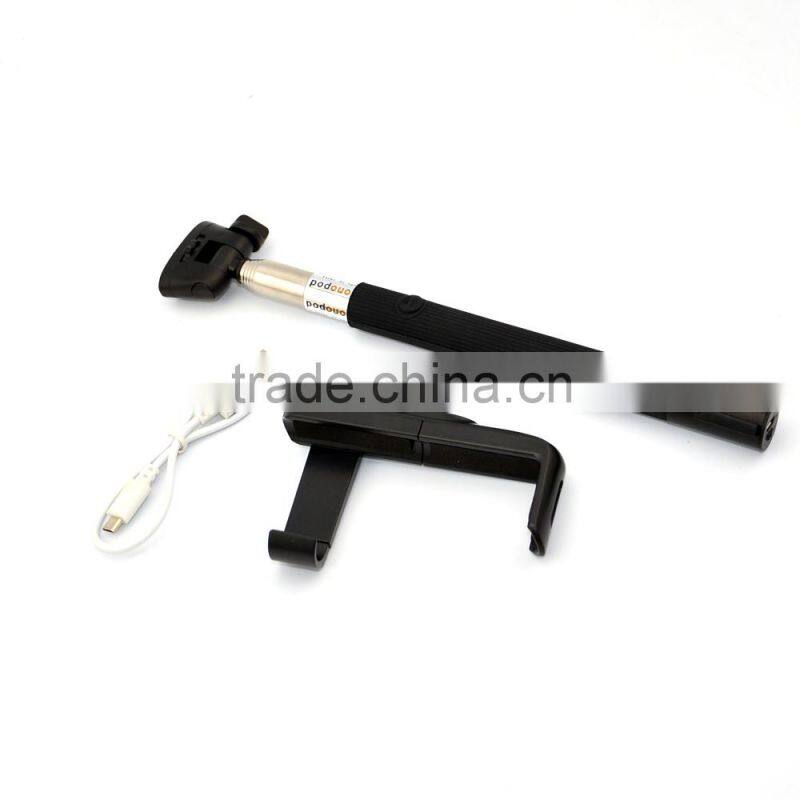 monopod mobile phone, portable self-pod monopod, bluetooth monopod for iphone