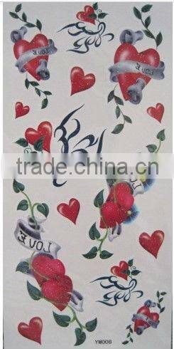 heart shape body tatoo stickers