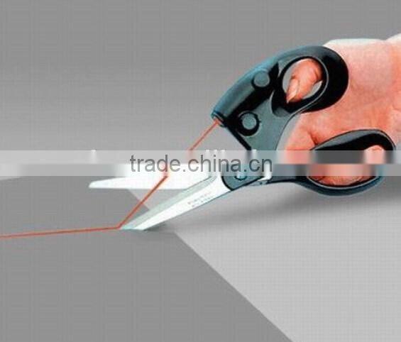 High quality straight fast laser guided fabric/paper scissors , sewing laser scissors
