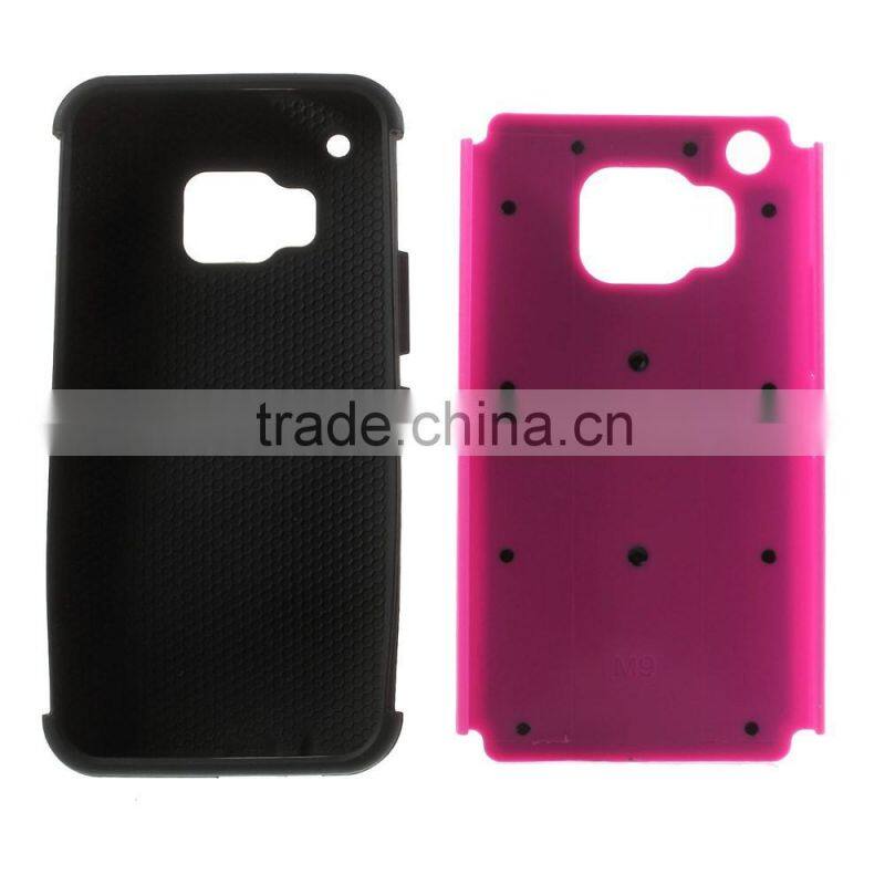 New Arrival Hybird Cover Case for HTC One M9, 2 in 1 for HTC One M9 TPU + PC Cover Case