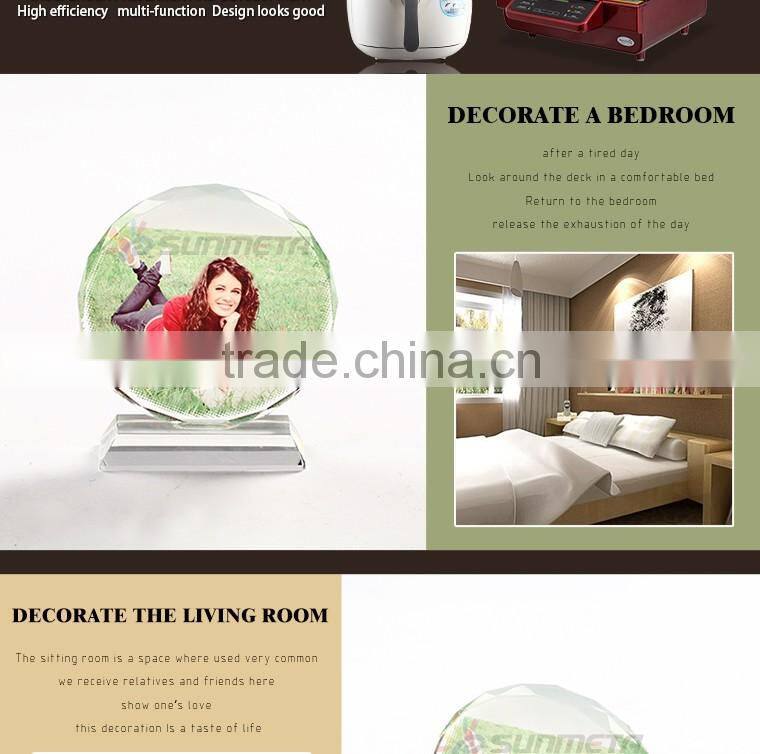 Trial Order Personalized Photo Crystal For Weddings Decoration