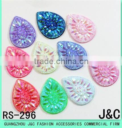 10 * 20 horse eye shape rose red Acrylic stone