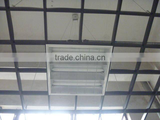 Grid drop ceiling light fixture 3x18w