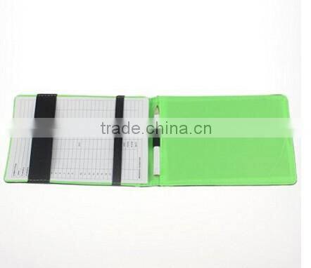 Unique design real leather golf accessory scorecard case holder