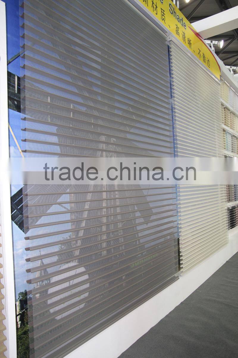 75mm linen mixed color triple fabric for roller blind