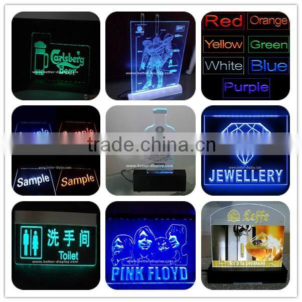 custom unique acrylic table top reserved table sign holders