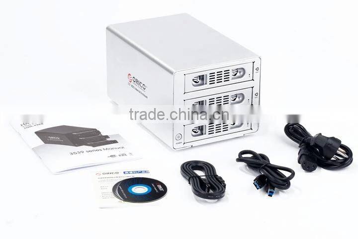 3bay 3.5" SATA HDD RAID enclosure with multi kinds of RIAD mode