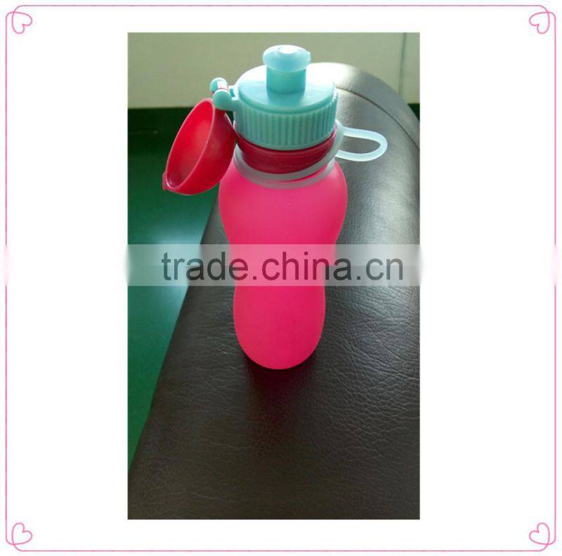 Wide mouth water plastic bottle,folding water bottle,wholesale portable drinking botter