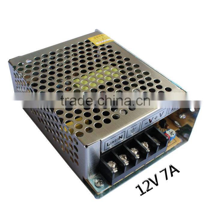 power supply for led light 12V 7A for CCTV,camera led power supply&power supply from china manufacturer&supplier