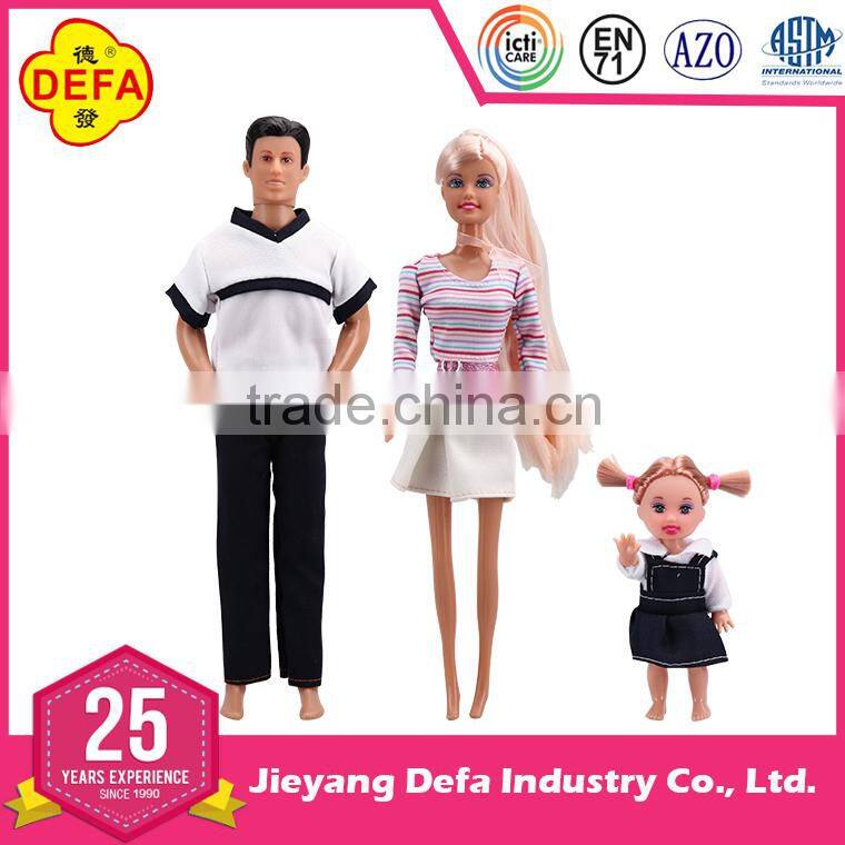 Happy family doll house Fashion happy family dolls sets Plastic baby lovely dolls