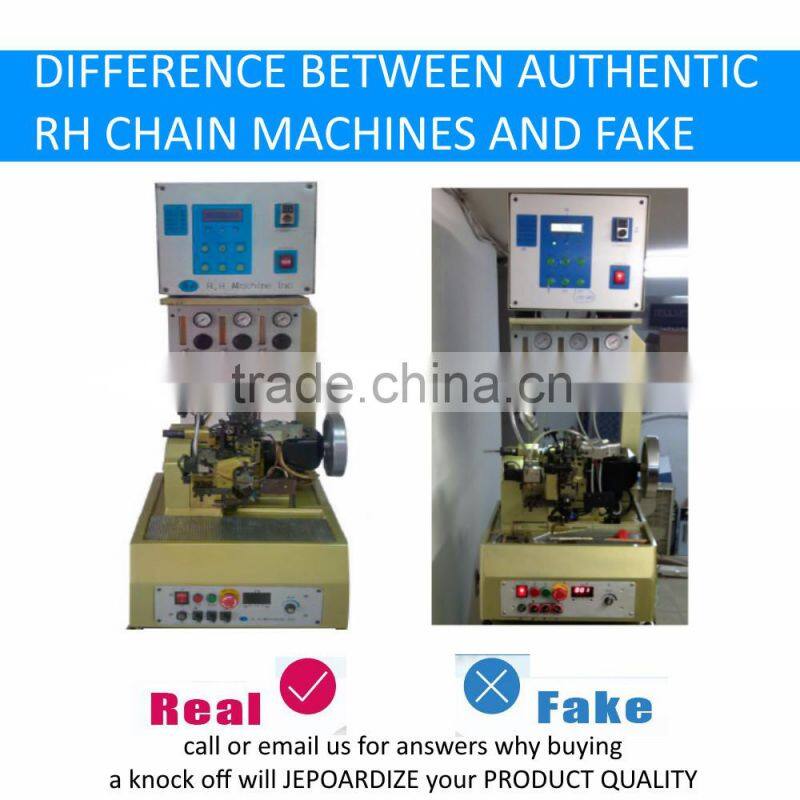 triple curb chain making machine with laser