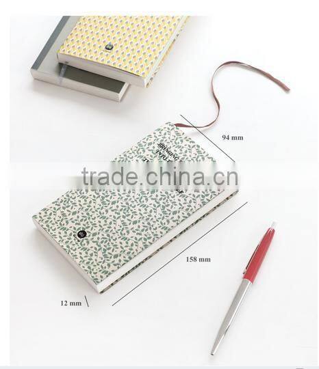 2016 Notebook With Ribbon Marker For Promotion /PVC Cover Notebook