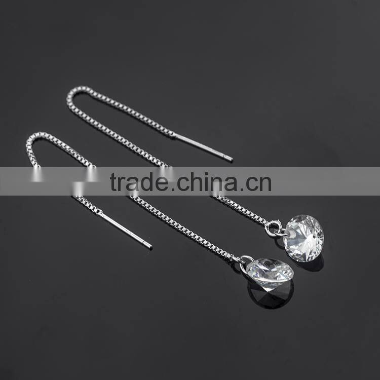 Big imitation diamond fashion earring jewellery long cartilage earrings fashionable imitation jewelry for women daily wear