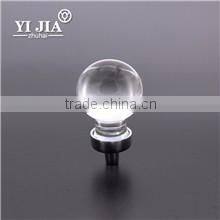 33 mm pink color square furniture hardware crystal knob