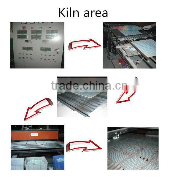 Crystal white and blue glass Mosaic Tile