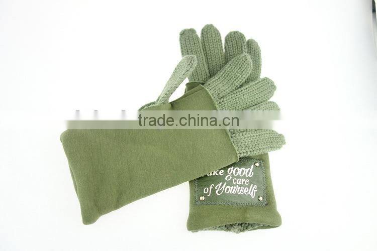 Good reputation professional trade assurance woolen knitted glove