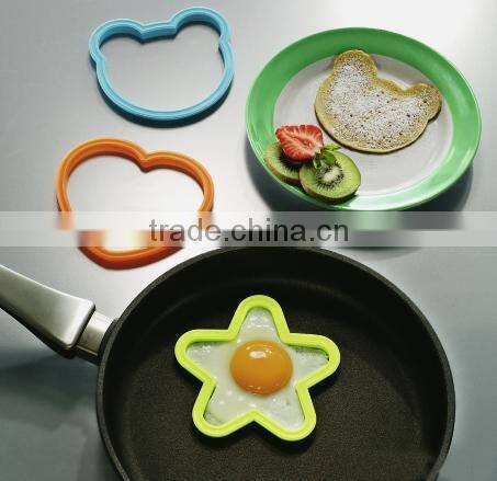 Nontoxic Healthy Food Grade Safe Heart Silicone Fried Egg Shapes