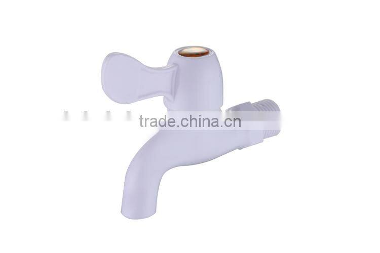 White Single cold plastic faucet
