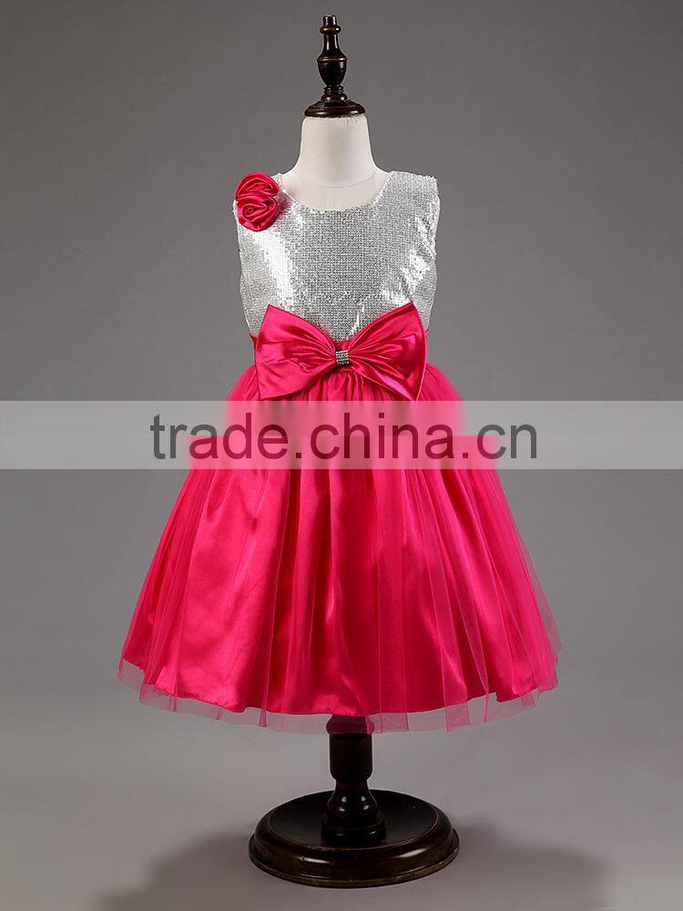 Casual Formal Sweet Sleeves Kids Girls Dresses One Pieces Girls Party Dresses Kids Party Wear Girls Christmas Evening Dress