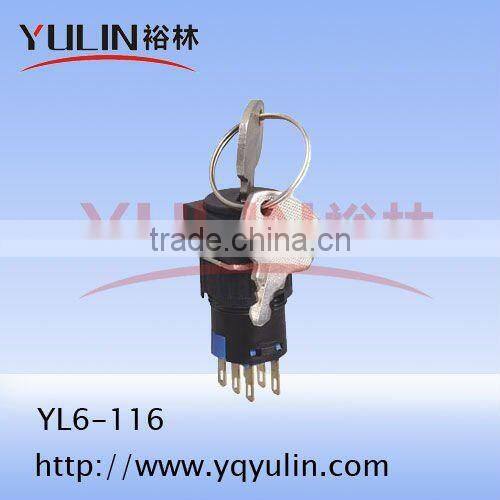 YL6-114 22mm mini push button switch latching