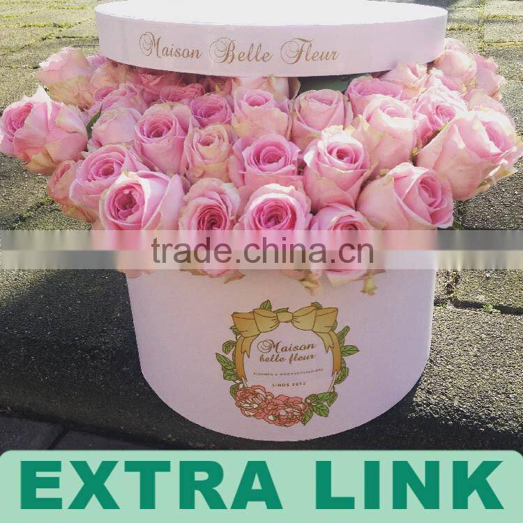 Alta calidad logotipo personalizado cajas de carton para flores