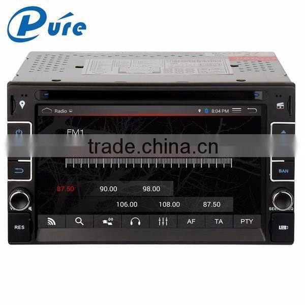 Universal Android4.4.4 OS 6.2 " 2 din car multimedia player with gps navigation system car dvd player