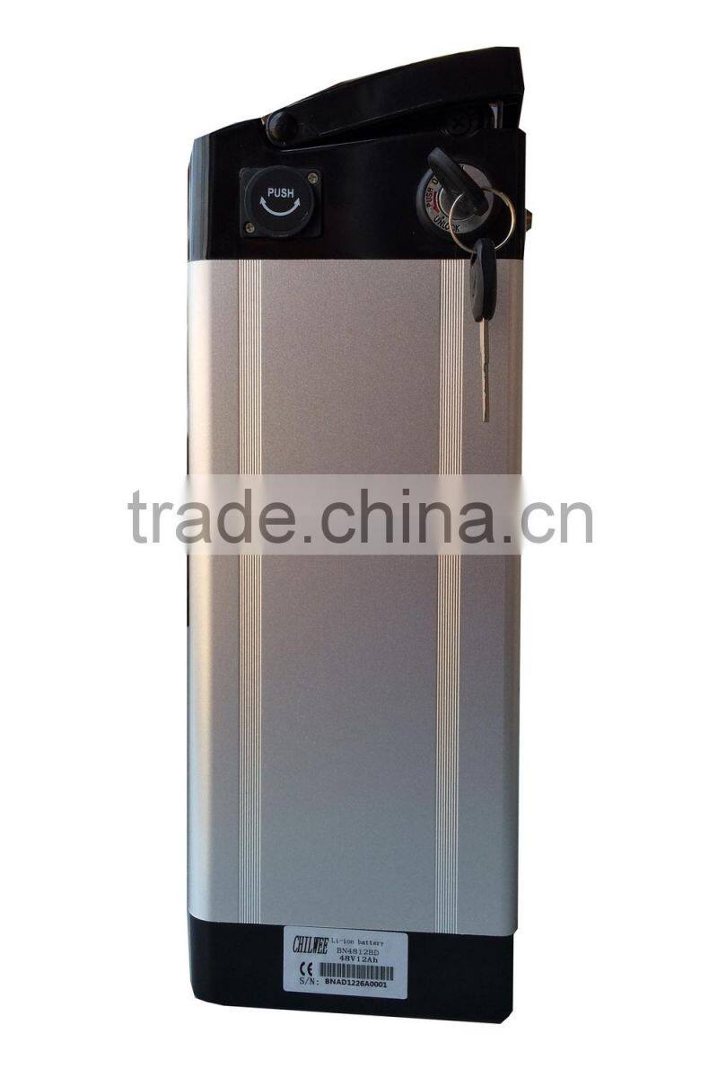 Lithium Ion Battery for E-Bike, 48V 12Ah @2hr rate