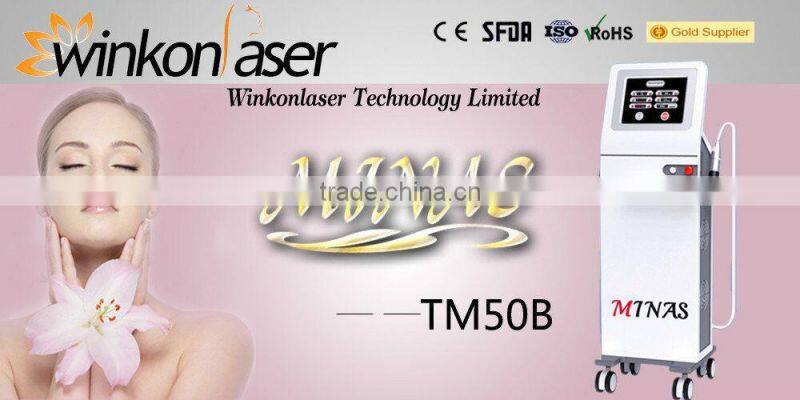 4 handles MINAS skin care machine/ fractional rf thermal anti aging and wrinkle removal machine