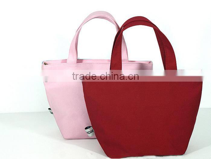 Alibaba China canvas multi-function tote bag, lunch box bag, 8-24oz canvas tote bag