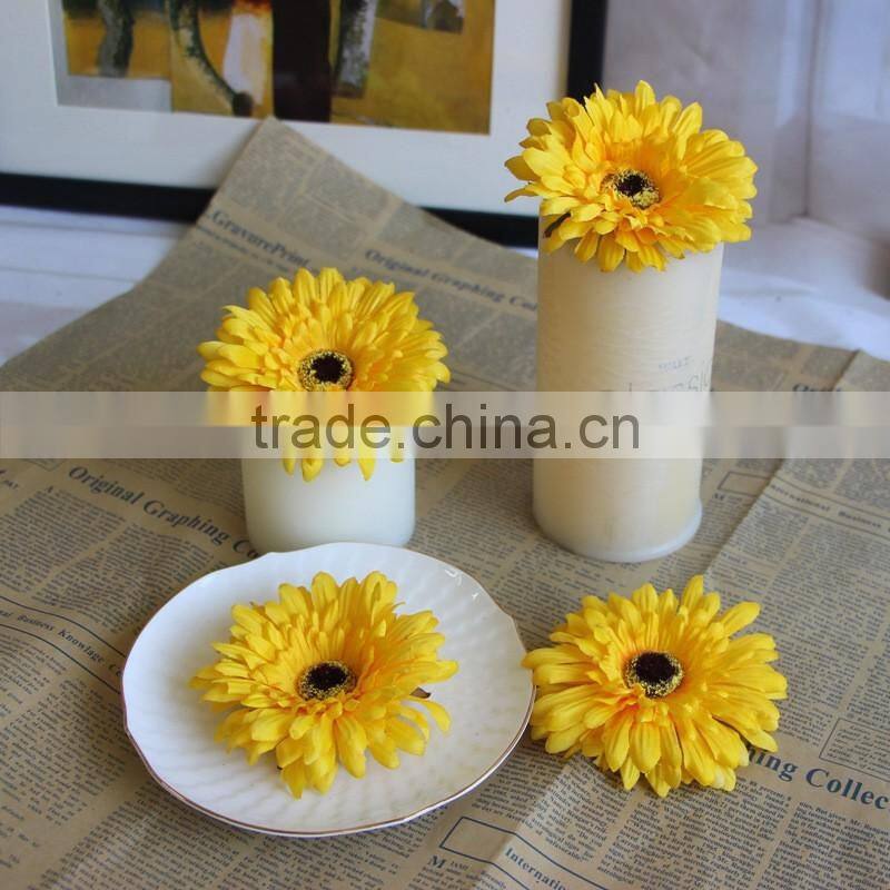 HT041 artificial colorful decorative daisy flower head