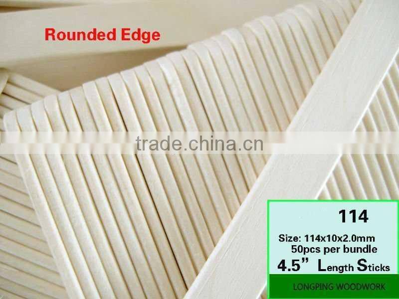 straight edges carton package wooden ice cream stick