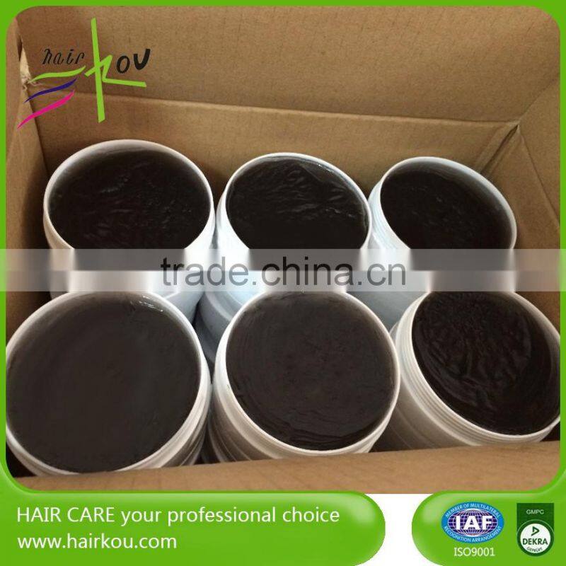 Gloss finish firm hold styling mud edge controll pomade gel wax for nature hair