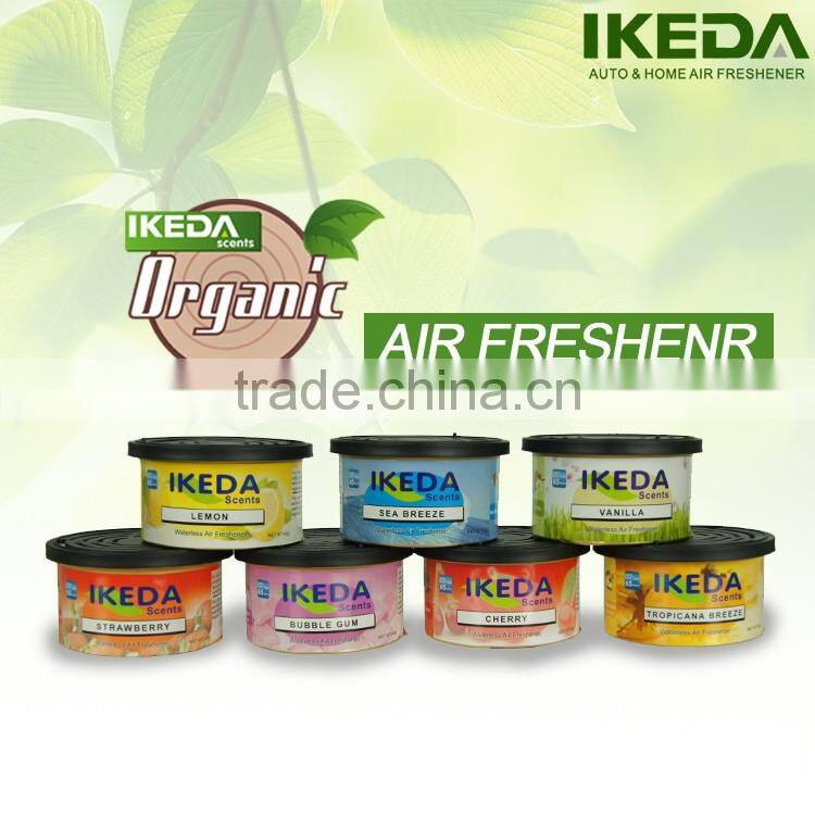 Advertising Custom label Cheap Car Air Freshener organic cans wood