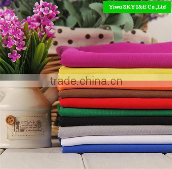 2015 Hot Selling Dubai Chiffon Fabric for Garment/Scarf/Dress
