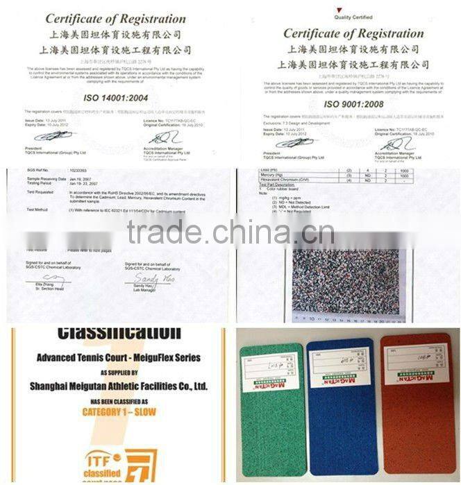 speckled recycled rubber gym flooring, black with red white green yellow grey blue or mixed color