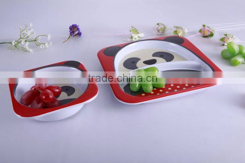 Safety Animal Printed Melamine tableware for Kids