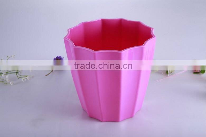 Modern Abstract Waves Design colorful melamine Flower Plant Container / Decorative Outdoor Planter Pot, planter metal flower pot