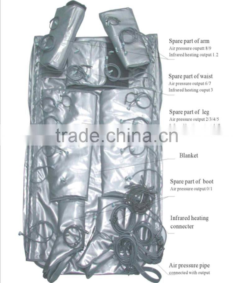 2016 portable bio far infrared electric lymphatic drainage pressotherapy slimming machine