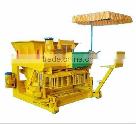JQM-6A mobile hollow blocks maker / mobile cement solid bricks maker / egg laying blocks making equipments production line