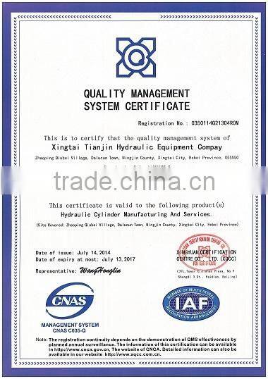 JSD forklift double action hydraulic tensioner ram