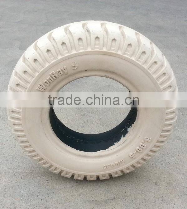 solid tire 300-5 rubber wheels 300-5 / 2.15 for trailer industrial cart utility cart with ISO certificate