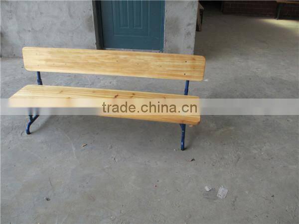 Hot Sale Wooden Bench Cast With Iron