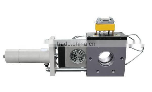 Biopolymer production extrusion screen changer