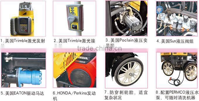 ride on concrete leveling tools with micro computor control