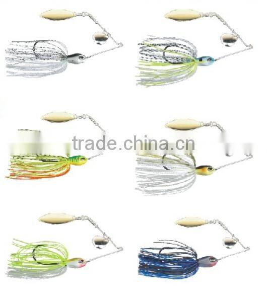 Fishhing Lure Spinner Bait with Silicone Skirts