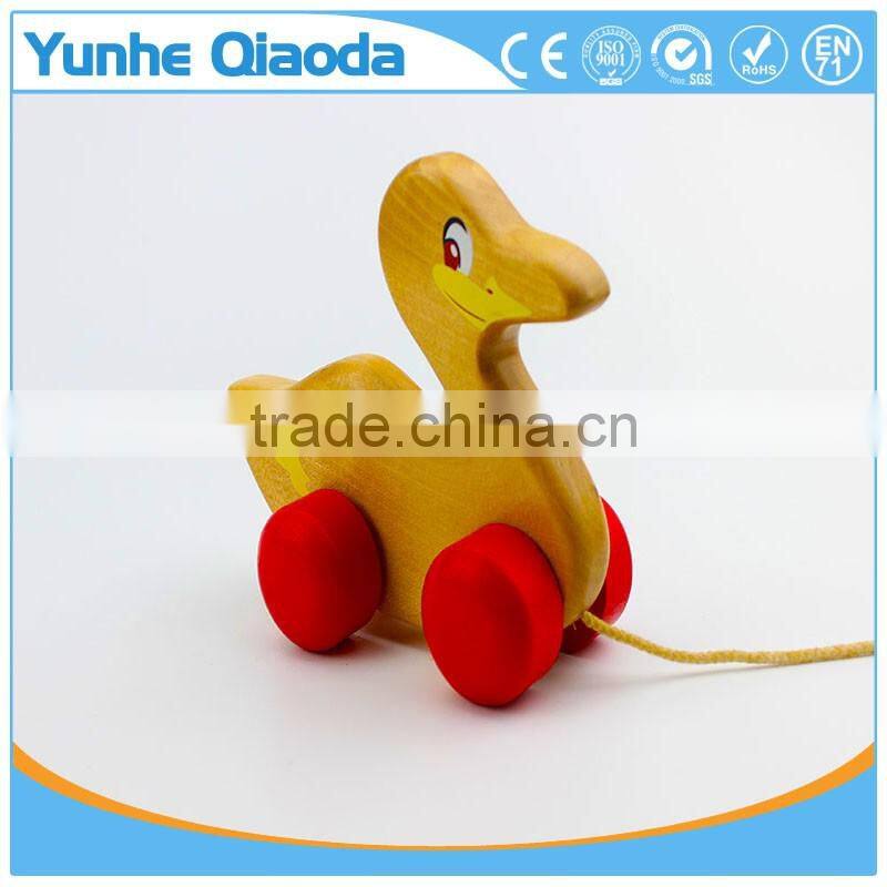 Pull Along Duck Baby Toy classic wooden construction for hours of fun
