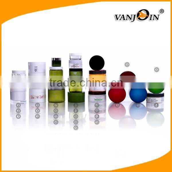 Round Face Mask Jar Face Cream Jar with Wide Mouth